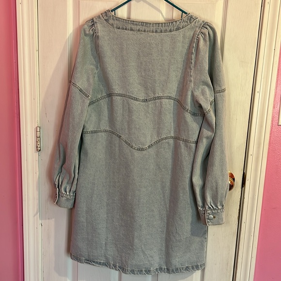 BIBI NWT Awesome Denim Western Dress! - Picture 5 of 15